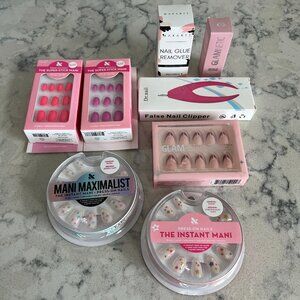 Super Cute Press-On Nails Brand New - 8 Pieces Included & All Unopened!